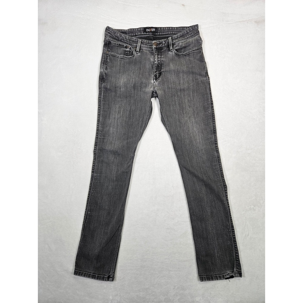 DU/ER Performance Denim Relaxed Fit Jeans Faded Black Grey L2X04R Men's 33x32